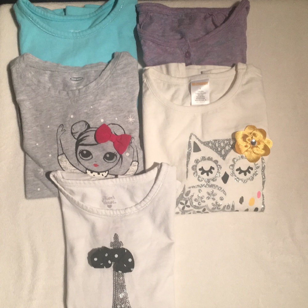 5 long sleeved tees